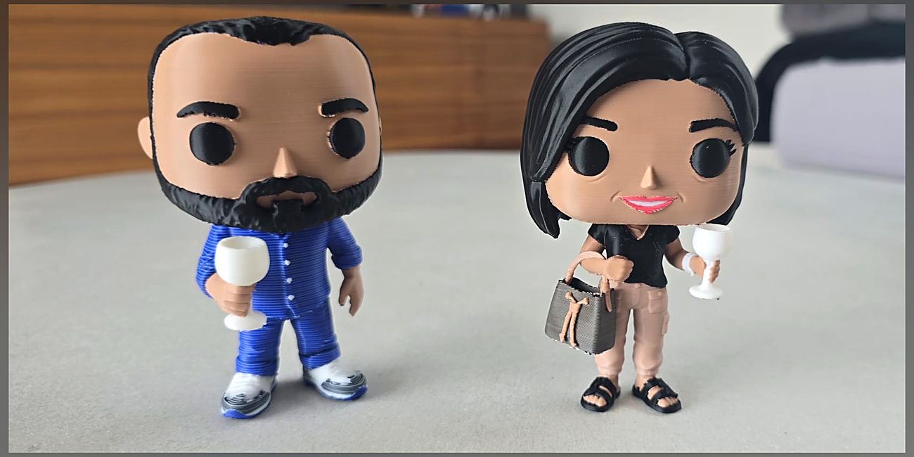 Funko Pop personalizado: pareja modelada a juego